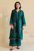 MISHKA - 2PC DHANAK EMBROIDERED SHIRT WITH DHANAK EMBROIDERED TROUSER - HML2326