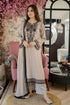 LIBAAS - 3PC LAWN EMBROIDERED SHIRT WITH LAWN EMBROIDERED DUPATTA AND TROUSER - HML2726