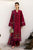 REPUBLIC WOMENSWEAR - 3PC DHANAK EMBROIDERED SHIRT WITH TWILL PRINTED SHAWL AND TROUSER - HML2484