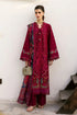 REPUBLIC WOMENSWEAR - 3PC DHANAK EMBROIDERED SHIRT WITH TWILL PRINTED SHAWL AND TROUSER - HML2484