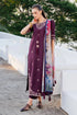 IZEL - 3PC LAWN EMBROIDERED SHIRT WITH CHIFFON PRINTED DUPATTA AND TROUSER - HML2852