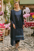 MAHNUR - 3PC LAWN EMBROIDERED SHIRT WITH KHADDI NET EMBROIDERED DUPATTA AND TROUSER - HML2777