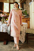 ZARA SHAH JAHAN - 3PC DHANAK EMBROIDERED SHIRT WITH TWILL PRINTED SHAWL AND TROUSER - Hml2352