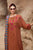 MARIA B - 3PC DHANAK EMBROIDERED SHIRT WITH COTRAI WOOL PRINTED SHAWL AND TROUSER - HML1428