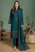 BAREEZE - 3PC DHANAK EMBROIDERED SHIRT WITH DHANAK EMBROIDERED DUPATTA AND TROUSER - HML2534