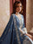MAHNUR - 3PC DHANAK EMBROIDERED SHIRT WITH DHANAK EMBROIDERED SHAWL AND TROUSER - HML2491