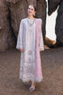 QALAMKAR - 3PC LAWN CHIKANKAARI EMBROIDERED SHIRT WITH ORGANZA PRINTED EMBROIDERED DUPATTA AND TROUSER - HMl2263