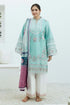 ZARA SHAH JAHAN - 3PC LAWN EMBROIDERED SHIRT WITH DIAMOND PRINTED DUPATTA AND TROUSER - HML1669