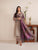 GARNET - 3PC DHANAK EMBROIDERED SHIRT WITH TWILL PRINTED SHAWL AND TROUSER - HML2431
