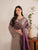 GARNET - 3PC DHANAK EMBROIDERED SHIRT WITH TWILL PRINTED SHAWL AND TROUSER - HML2431