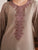GARNET - 3PC DHANAK EMBROIDERED SHIRT WITH TWILL PRINTED SHAWL AND TROUSER - HML2431