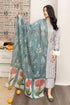 URGE - 3PC LAWN EMBROIDERED SHIRT WITH DIAMOND PRINTED DUPATTA AND TROUSER - HML1639