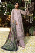 SAPPHIRE - 3PC DHANAK EMBROIDERED SHIRT WITH TWILL PRINTED SHAWL AND TROUSER - Hml2413