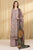 SAPPHIRE - 3PC DHANAK EMBROIDERED SHIRT WITH TWILL PRINTED SHAWL AND TROUSER - Hml2413