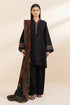 SAPPHIRE - 3PC DHANAK EMBROIDERED SHIRT WITH TWILL PRINTED SHAWL AND TROUSER - HML1959