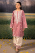 URGE - 3PC DHANAK EMBROIDERED SHIRT WITH TWILL PRINTED SHAWL AND TROUSER - HML2390