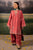 URGE - 3PC DHANAK EMBROIDERED SHIRT WITH TWILL PRINTED SHAWL AND TROUSER - Hml2385