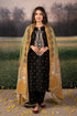 URGE - 3PC DHANAK EMBROIDERED SHIRT WITH TWILL PRINTED SHAWL AND TROUSER - Hml2371