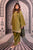 URGE - 3PC DHANAK EMBROIDERED SHIRT WITH TWILL PRINTED SHAWL AND TROUSER - Hml2367
