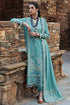 ELAN - 3PC DHANAK EMBROIDERED SHIRT WITH DHANAK EMBROIDERED SHAWL AND TROUSER - HML2418
