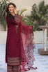 QALAMQAR - 3PC LAWN EMBROIDERED SHIRT WITH ORGANZA EMBROIDERED DUPATTA AND TROUSER - HML2209