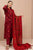 KAYSERIA - 3PC DHANAK EMBROIDERED SHIRT WITH TWILL PRINTED SHAWL AND TROUSER - HML2504