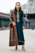 IZEL - 3PC DHANAK EMBROIDERED SHIRT WITH TWILL PRINTED SHAWL AND TROUSER - HML2419