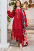 MARIA B - 3PC CHIKANKARI LAWN EMBROIDERED SHIRT WITH SOFT PRINTED DUPATTA AND TROUSER - HML1561