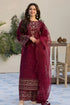 ALLYS - 3PC LAWN EMBROIDERED SHIRT WITH ORGANZA EMBROIDERED DUPATTA AND TROUSER - HML2820