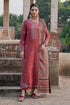 IZEL - 3PC DHANAK EMBROIDERED SHIRT WITH TWILL PRINTED SHAWL AND TROUSER - HML2581