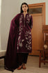 ZARA SHAH JAHAN - 3PC DHANAK EMBROIDERED SHIRT WITH DHANAK EMBROIDERED SHAWL AND TROUSER - HML2446
