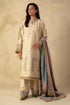 ZARA SHAH JAHAN - 3PC DHANAK EMBROIDERED SHIRT WITH DHANAK PRINTED SHAWL AND TROUSER - HML1496