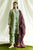 ZARA SHAHJAHAN - 3PC DHANAK EMBROIDERED SHIRT WITH TWILL PRINTED SHAWL AND TROUSER - HML1888