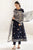 JAZMIN - 3PC DHANAK EMBROIDERED SHIRT WITH TWILL PRINTED SHAWL AND TROUSER - Hml2384