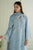 CROSS STITCH - 3PC DHANAK EMBROIDERED SHIRT WITH TWILL PRINTED SHAWL AND TROUSER - Hml2322