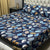 Luxury 3PC Cotton Double Bed Bedsheet in leaf print - HML10004