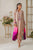VINTAGE - 3PC DHANAK EMBROIDERED SHIRT WITH TYE AND DYE CHIFFON DUPATTA AND TROUSER - HML2466