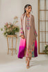VINTAGE - 3PC DHANAK EMBROIDERED SHIRT WITH TYE AND DYE CHIFFON DUPATTA AND TROUSER - HML2466