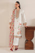 GARNET - 3PC LAWN EMBROIDERED SHIRT WITH MANAAR PRINTED DUPATTA AND TROUSER - HML2120