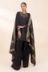 SAPPHIRE - 3PC DHANAK EMBROIDERED SHIRT WITH TWILL PRINTED SHAWL AND TROUSER - HML2011