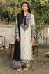 QALAMKAR - 3PC DHANAK EMBROIDERED SHIRT WITH CHIFFON EMBROIDERED DUPATTA AND TROUSER - Hml2333