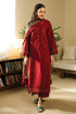 BAROQUE - 3PC DHANAK EMBROIDERED SHIRT WITH TWILL PRINTED SHAWL AND TROUSER - HML2402