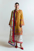 HUSSAIN REHAR - 3PC DHANAK EMBROIDERED SHIRT WITH TWILL PRINTED SHAWL AND TROUSER - Hml2382