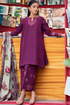 SAPPHIRE - 3PC DHANAK EMBROIDERED SHIRT WITH PASHMINA PRINTED SHAWL AND TROUSER - HML1467