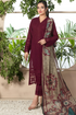 CHARIZMA - 3PC LAWN EMBROIDERED CHIKANKARI SHIRT WITH DIAMOND DIGITAL PRINTED DUPATTA - HML1038